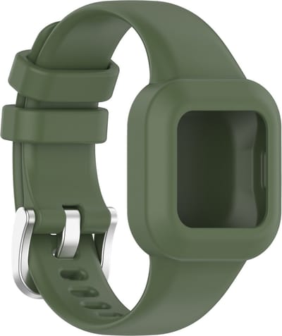 By Qubix - Siliconen one color bandje - Groen - Geschikt voor Garmin Vivofit Junior 3