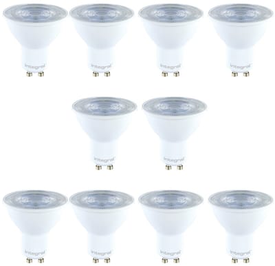 Integral LED - GU10 LED spot - 3,6 watt - 6500K daglicht wit - 400 lumen - dimbaar 10 pack