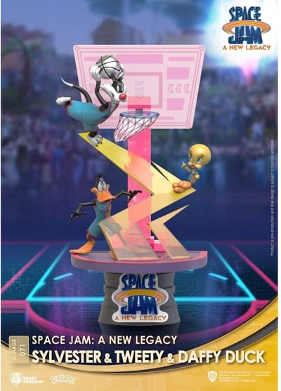 Beast Kingdom Toys Space Jam - D-Stage PVC Diorama Sylvester & Tweety & Daffy Duck Standard Ver. 15 cm Beeld/figuur - Multicolours