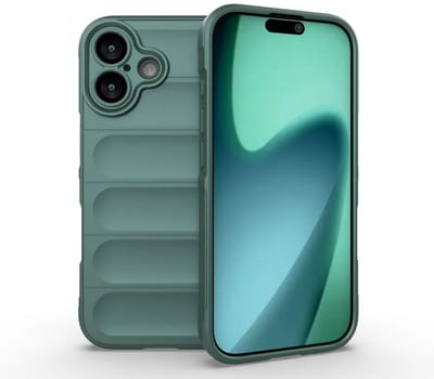 MobyDefend Hoesje - Geschikt voor iPhone 17 - TPU Gripcase - Groen