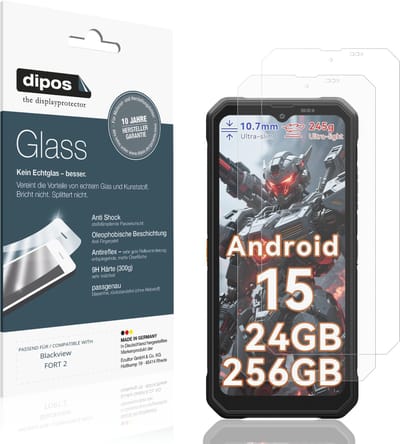 dipos – 2x Matte Pantserfolie geschikt voor Blackview FORT 2 | 9H Screenprotector