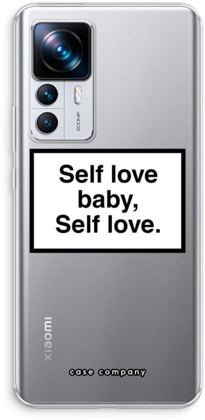 Case Company® - Hoesje geschikt voor Xiaomi 12T hoesje - Self love - Soft Cover Telefoonhoesje - Bescherming aan alle Kanten en Schermrand