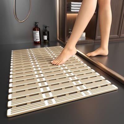 Dailygoods- Douchemat Antislip 68 x 40 cm - Zachte Rubberen Badmat - Schimmelbestendig - Machinewasbaar - Duurzaam Ontwerp - Krachtige Zuignappen