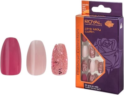 Royal Nepnagels Pink Lady Coffin min rose 24stuks