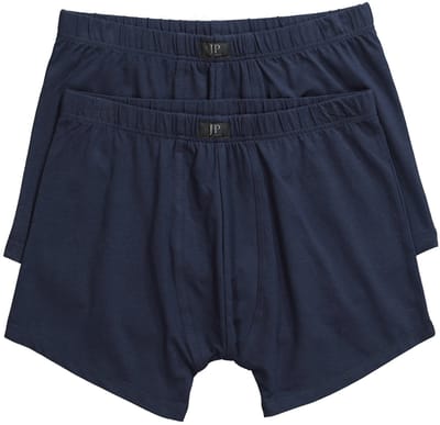 JP 1880 - Heren - Midpants set van 2 onderbroek OEKO-TEX - Navy blauw - Maat 3XL