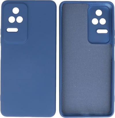 Fashion Backcover Telefoonhoesje - Color Hoesje - Geschikt voor Xiaomi Poco F4 - Navy