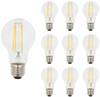 VITO LED Filament Lamp A60 E27 - 8W (vervangt 75W) - 1016lm - 4000K - Ø60mm - 220-240V - Energiezuinig - 10 stuks