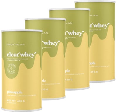 Protiplan | Clear Whey | Pineapple | 4 Stuks | 4 x 450 g