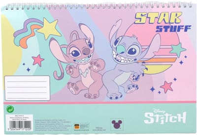 Disney Lilo en Stitch Star Stuff A/4 spiraal schetsboek, 30 vellen