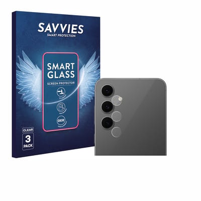 3 Stuks Savvies Screenprotector - geschikt voor Samsung Galaxy S24 FE (ALLEEN Camera Lens) - beschermfolie glas transparant