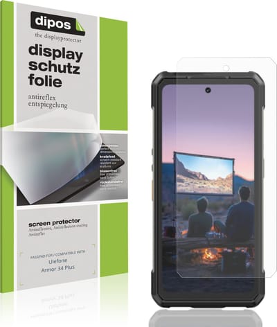 dipos – 4x Matte Beschermfolie geschikt voor Ulefone Armor 34 Plus | Krasbestendige & antireflecterende Screenprotector Ultra-Thin