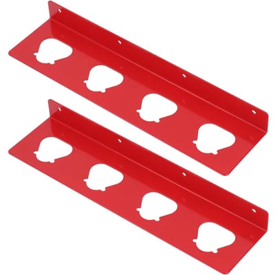 2 STUKS Wandmontage Accuhouders Elektrisch Gereedschap Lithium Accu Opbergplank 4 Gaten Organizer voor