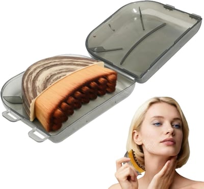 Lymfedrainage Borstel voor Gezicht, Droge Borstel voor Massage en Sculpting van Kaak en Hals, Ergonomisch en Draagbaar voor een Stralende Huid