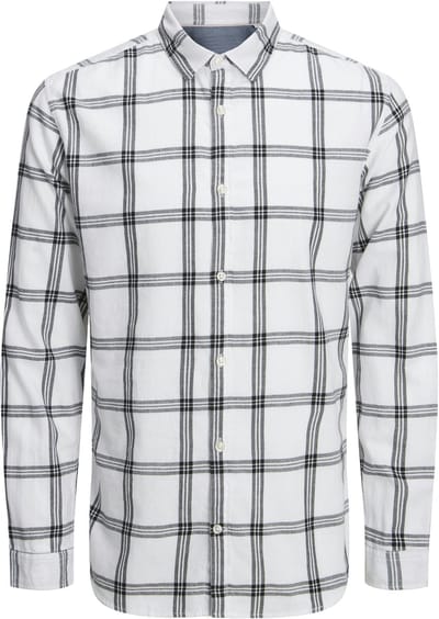 JACK&JONES - JJEGINGHAM TWILL SHIRT L/S NOOS - Heren - Overhemden