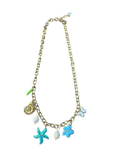Michelle Bijou - Ketting met bedels - Charms - Goud - Zeebedels - Kado