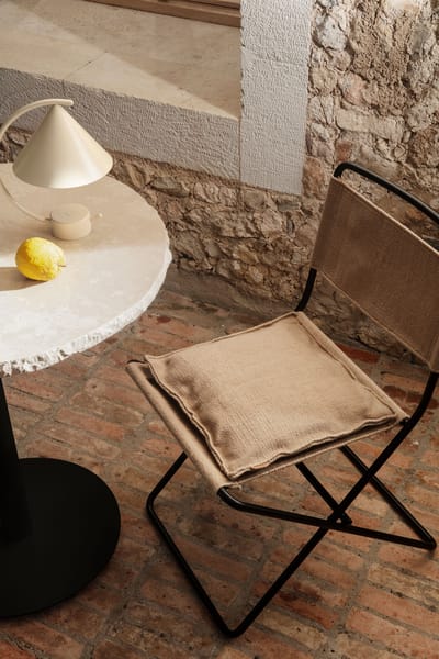 Ferm Living Mineral Café bistrotafel 60 x 60 cm - bianco curia/black