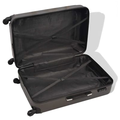 vidaXL - Harde - rolkoffer - set - antraciet - 4-dlg