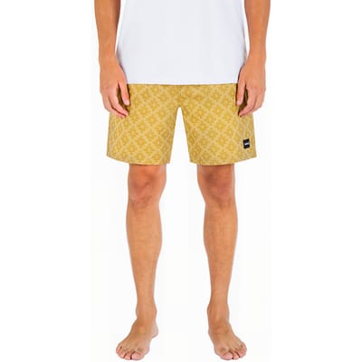 Hurley Jaquard Volley 18 Volley Shorts Dust Chedr Size: S | Shorts Outlet | Heren | Geel