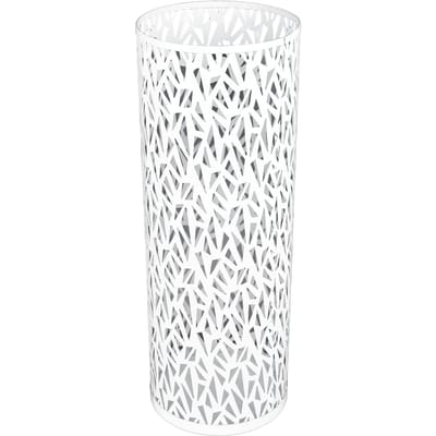 Paraplubak Rek voor Entree Metaal Hol Vrijstaand Rond Parapluhouder Organizer Bak Small wit