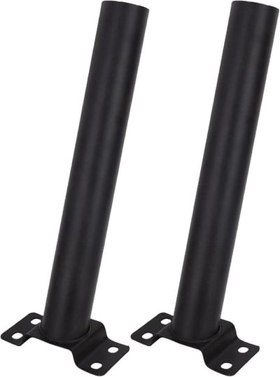 Lichtmast Montagebeugel - Verstelbare Staander - Verlichting Plaatsen - 180 Graden Rotatie - 58 Mm X 400 Mm - Zwart