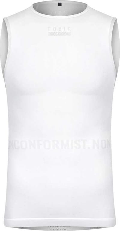 Gobik Limber Skin Mouwloos Basislaag Wit M Man