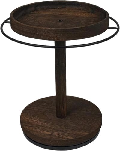 Brillenhouder Hout - Opberger Accessoires - Nachtkastje Bureau - 360 Graden Draaibaar - 21.5 x 21.5 x 6 cm - Multicolor