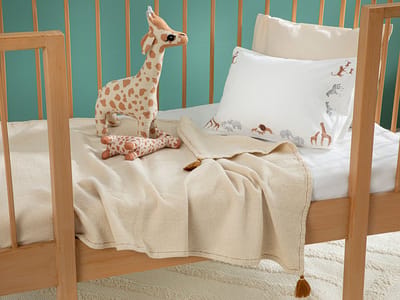 English Home baby deken - 80x120 cm - Beige