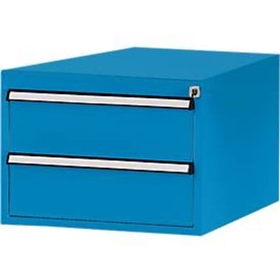 Manuflex onderbouw met schuifladen, voor werkbank Profi diepte 700 mm, lichtblauw