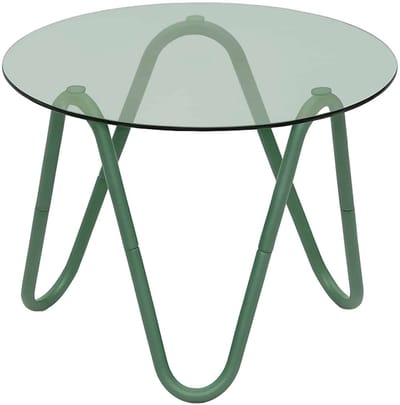 Leitmotiv Bijzettafel Ventana Round - Jungle groen - Ø50cm - Modern