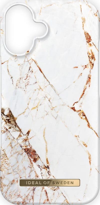 iDeal Of Sweden Fashion Case met magnetische ring geschikt voor iPhone 16 Carrara Gold