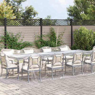 vidaXL - Doorzichtig - zeildoek - met - zeilringen - 4x8 - m - PVC