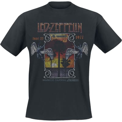 Led Zeppelin T-shirt - Inglewood - S tot XXL - voor Mannen - zwart