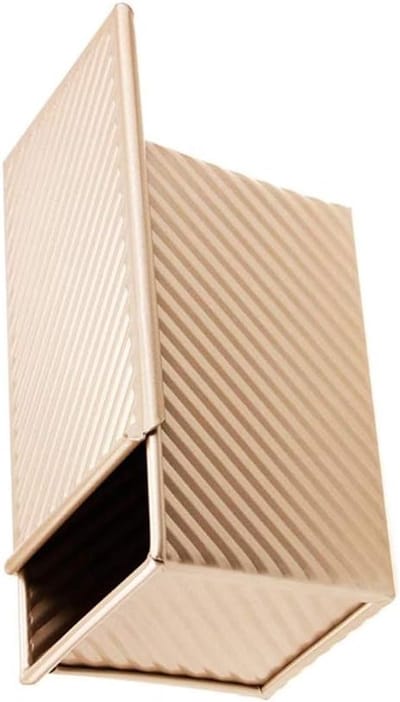 Broodblik - Toastvorm - Brood Bakken - Antiaanbaklaag - 21.6 cm - Goudkleurig