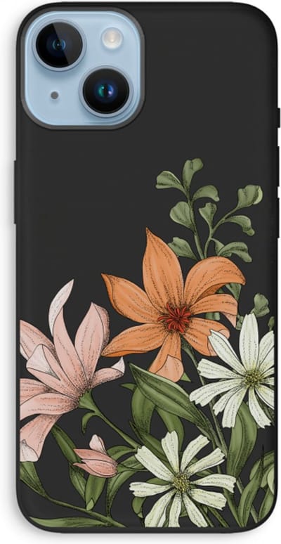 Case Company® - Hoesje geschikt voor iPhone 14 hoesje - Floral bouquet - Biologisch Afbreekbaar Telefoonhoesje - Bescherming alle Kanten en Schermrand
