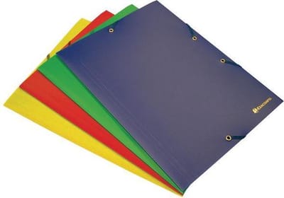 Exacompta Elastomap 3 kleppen ondoorschijnende PP 4/10de - A4 - Rood - 55905E