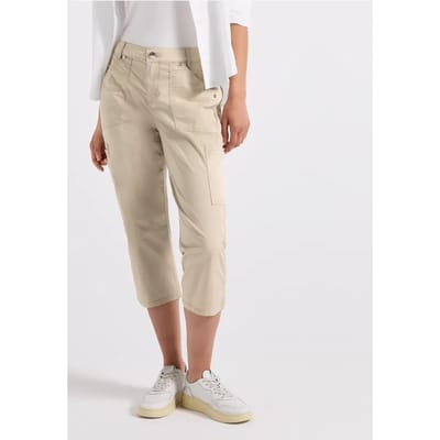 3/4 satijnen broek met zakken