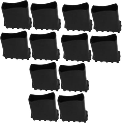 Ladder Voetbeschermers - Ladderkussens Antislip - Vloeren Beschermen - Rubberen Duurzaam Materiaal - 12 Stuks - Zwart