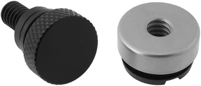 Dailygoods- Motorfiets Seat Bolt Zwart - Achterbank Bout - Zitmoer - Aluminiumlegering - Eenvoudige Installatie - Compatibel met H-arley 1996-2019 - Schroefset