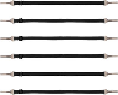 Set van 6 Verstelbare Silicone Brilhouders, Elastische en Antislip Brilbanden voor Sport, Ideaal voor Mannen en Vrouwen