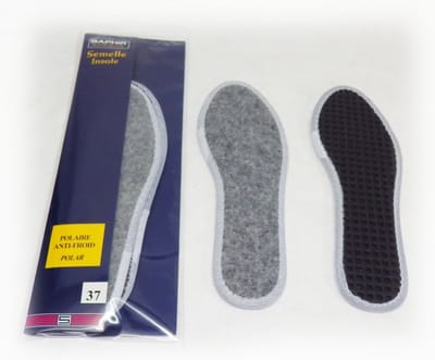 Saphir Polaire winter inlegzolen van fleece maat 40 - speciaal voor werkschoenen en wintersport met natte koude omstandigheden