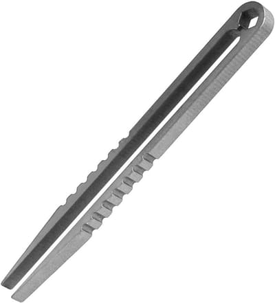 Miniatuur Tang - EDC Tang Zakformaat Gereedschap - Kleine Onderdelen Hanteren - Hoge Hardheid Titanium - 83 mm - Zilver