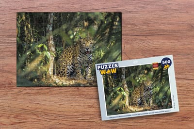 Puzzel Jaguar - Bomen - Planten - Legpuzzel - Puzzel 500 stukjes