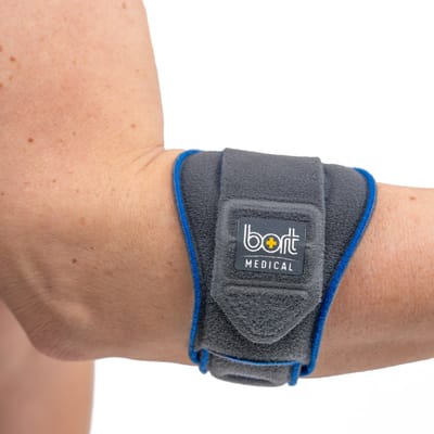 Bort EpiContur Elleboog Brace - One Size Sportondersteuning - Pijnverlichting voor Artrose, Tennisarm en Golfarm - Elleboogbandage - Epicontur met 1 Pelotte - Universeel