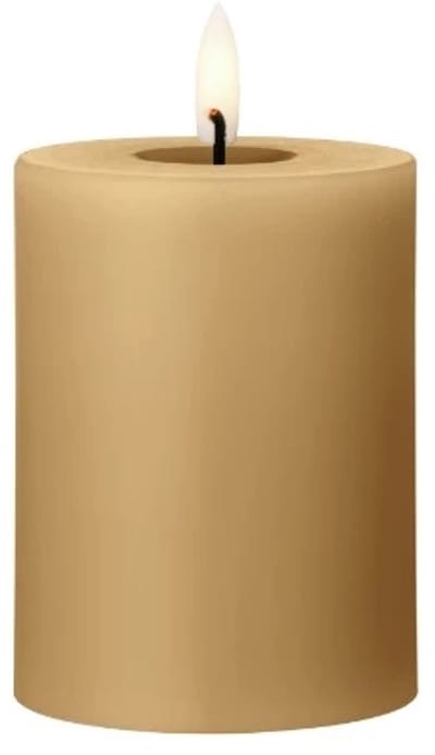 Ester & Erik Led Pillar kaars H10cm almond butter