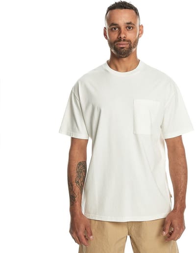Quiksilver Blanknat Dye T-shirt Met Korte Mouwen Wit S Man
