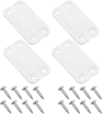Vervangende Scharnieren - Koelbox Onderdelen - Reparatie Koelbox - Zware Omstandigheden - 4 Stuks - Wit