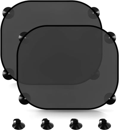 ZMR® Zonnescherm Auto Baby - Zonnescherm Auto - Zonnescherm - Zwart - 17cm x 16cm x 3cm