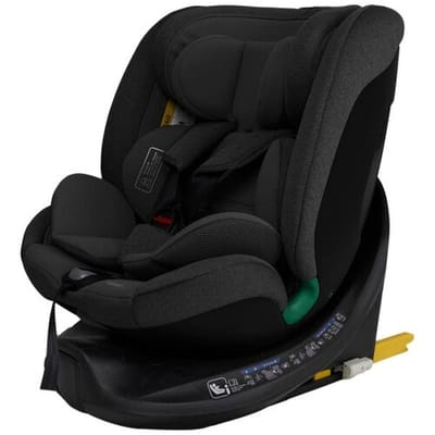 Prénatal autostoel Sam - 360° Rotatie - i-Size Veiligheid - Isofix & Toptether - Zwart - 0-36 kg