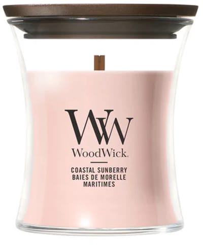 WoodWick Hourglass - Coastal Sunberry - Mini Geurkaars - Tot 30 branduren