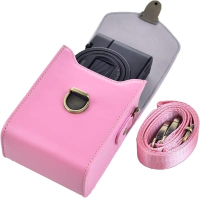 Retro Leren Camera Tas voor Sony RX100, Ricoh GR III, Canon G7X en Meer - Bescherming en Stijl voor Fotografie Enthousiastelingen
